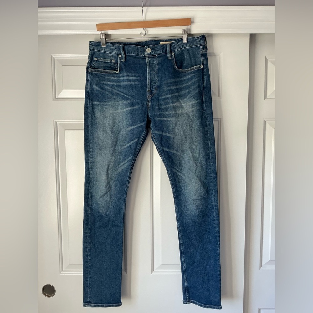 All Saints Cigarette Skinny Jeans In Mid Indigo 34x 38